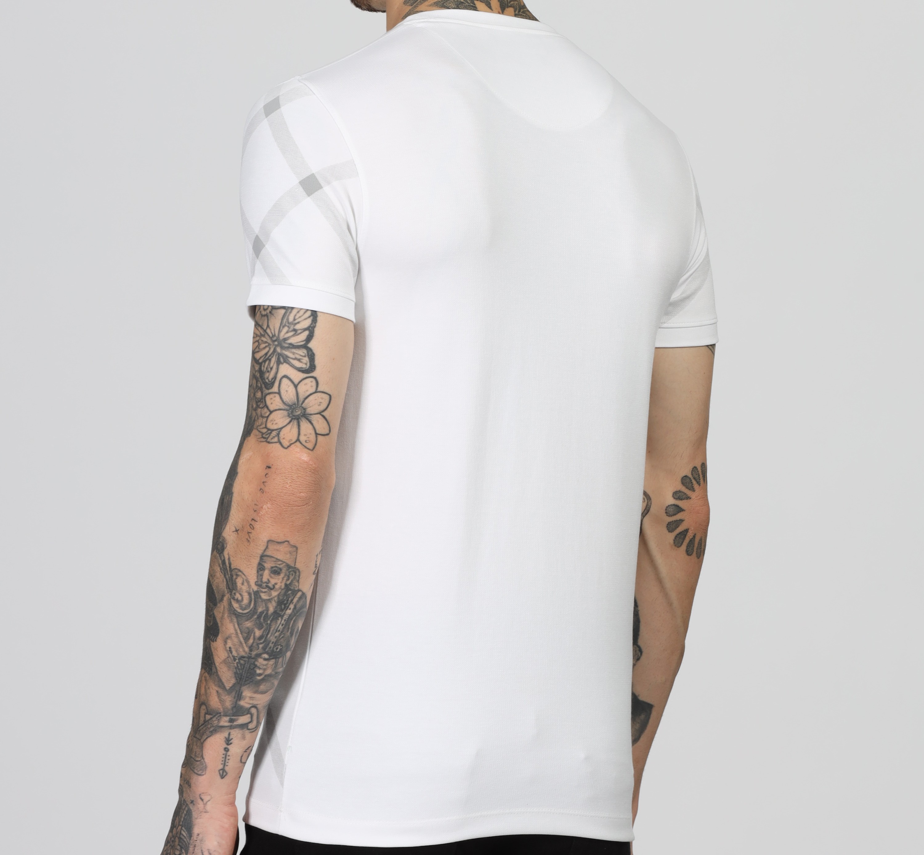 Mens White Printed T-Shirt