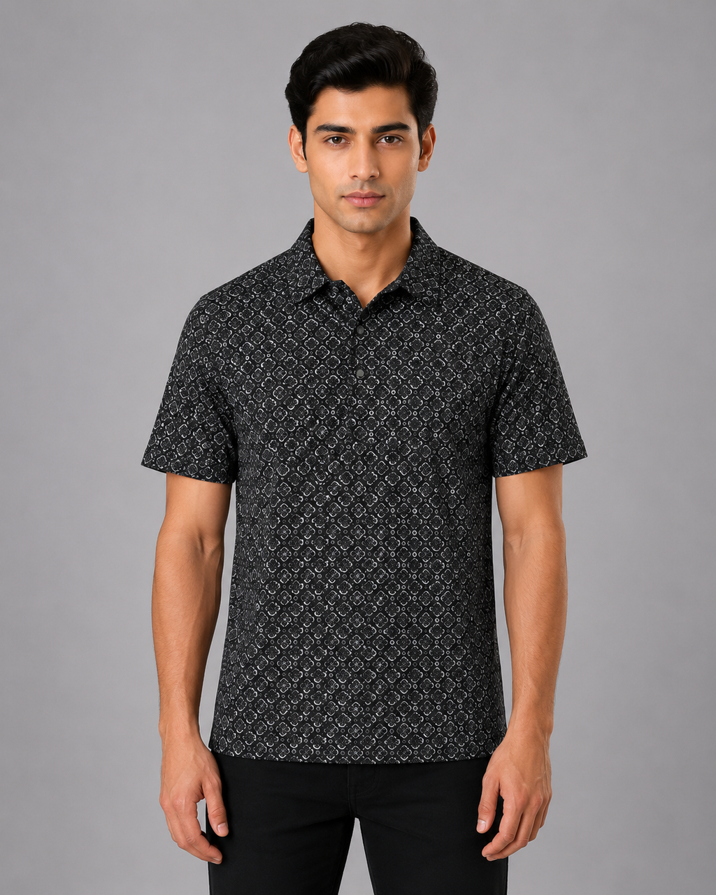 Bandhani Print Polo