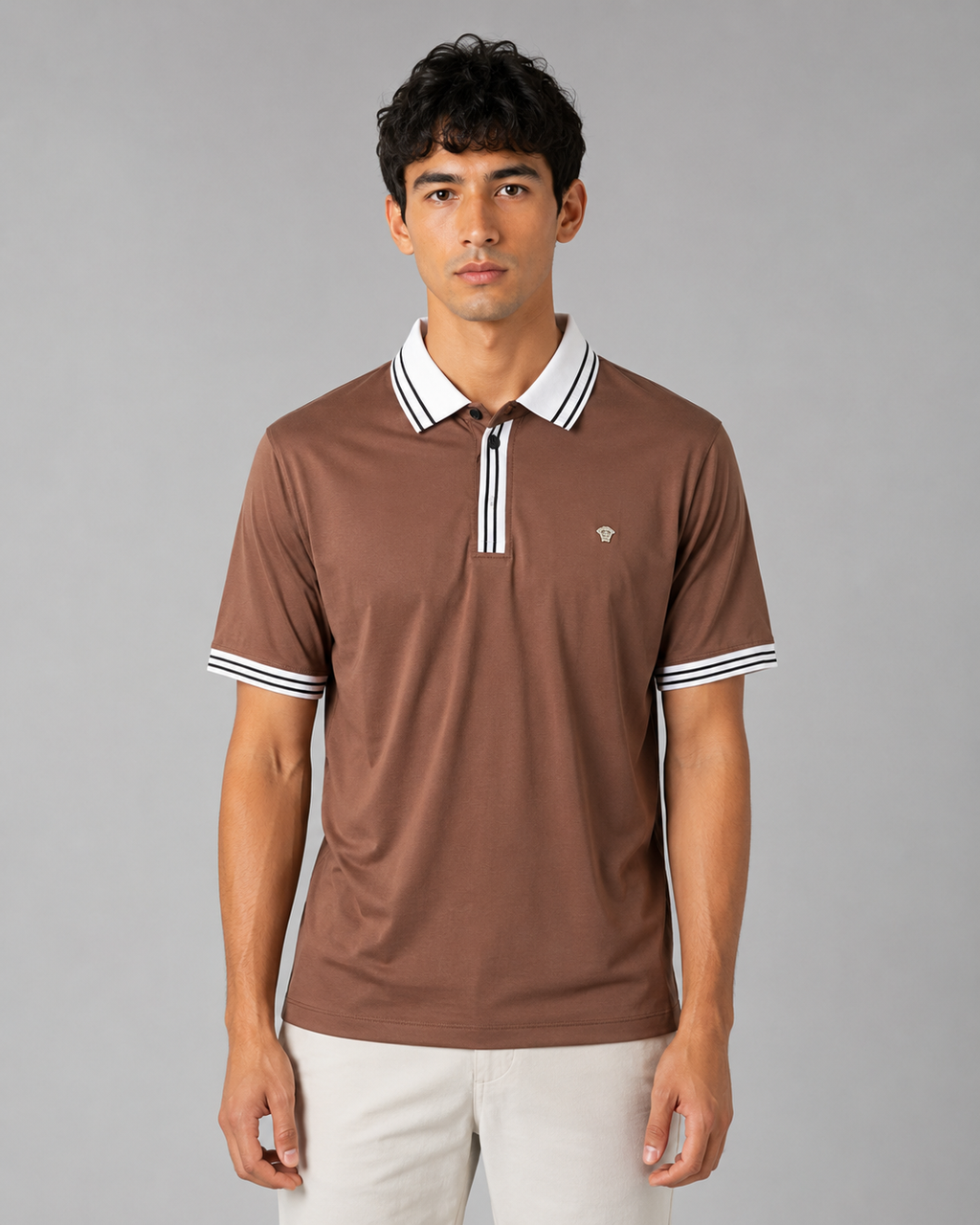 Contrast Collar Polo