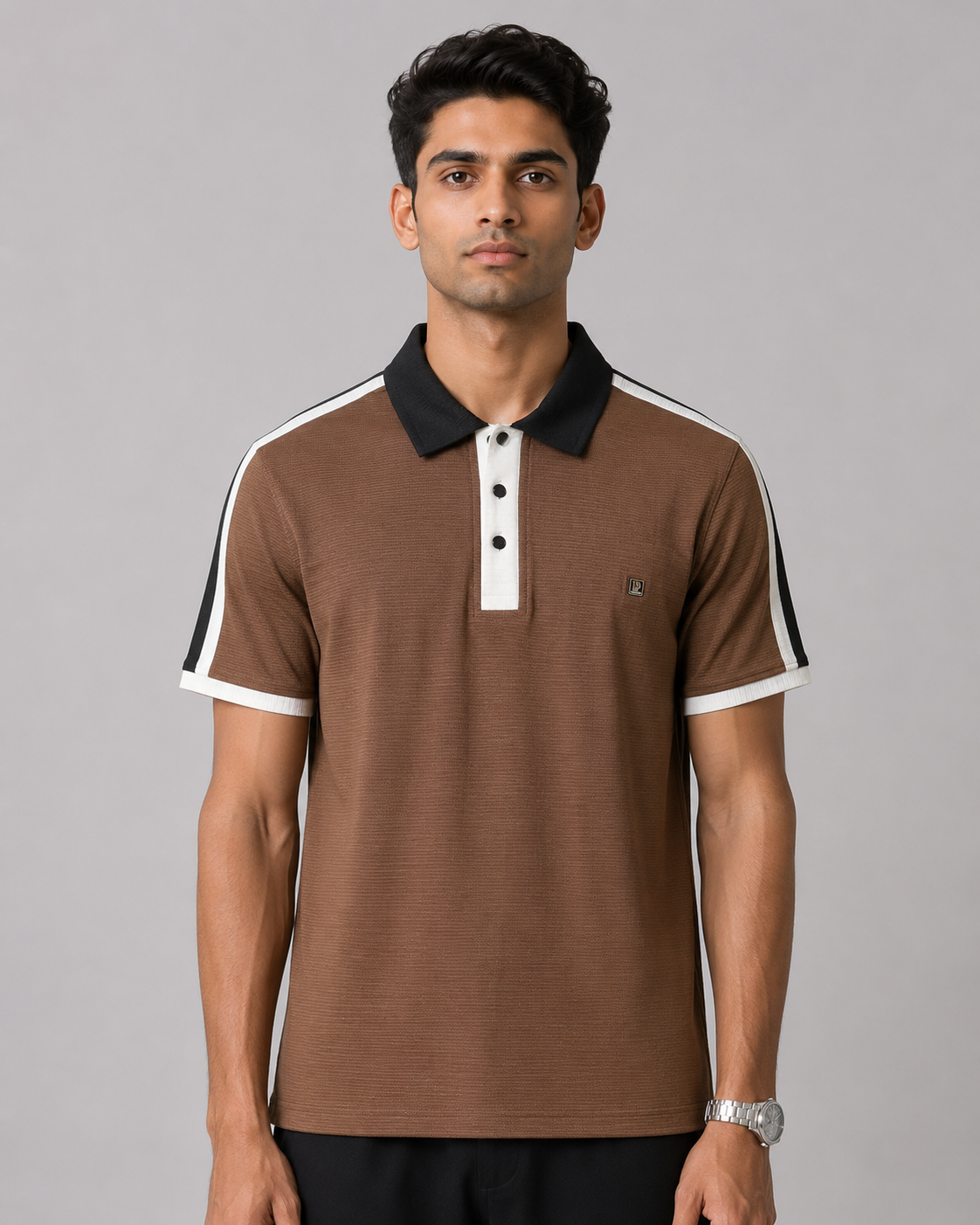 Colorblock Racer Stripe Polo