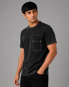 Acid Wash Pocket T-Shirt