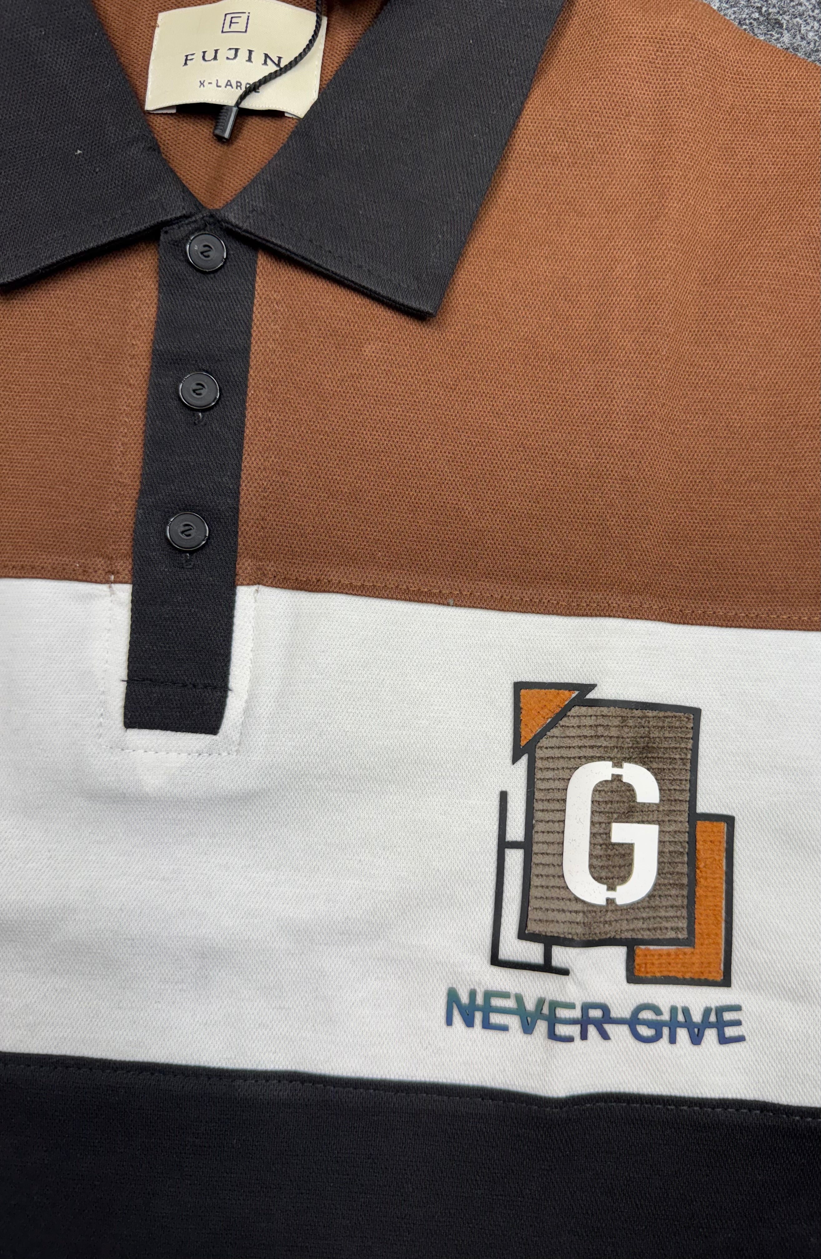 Cut & Sew Contrast Polo
