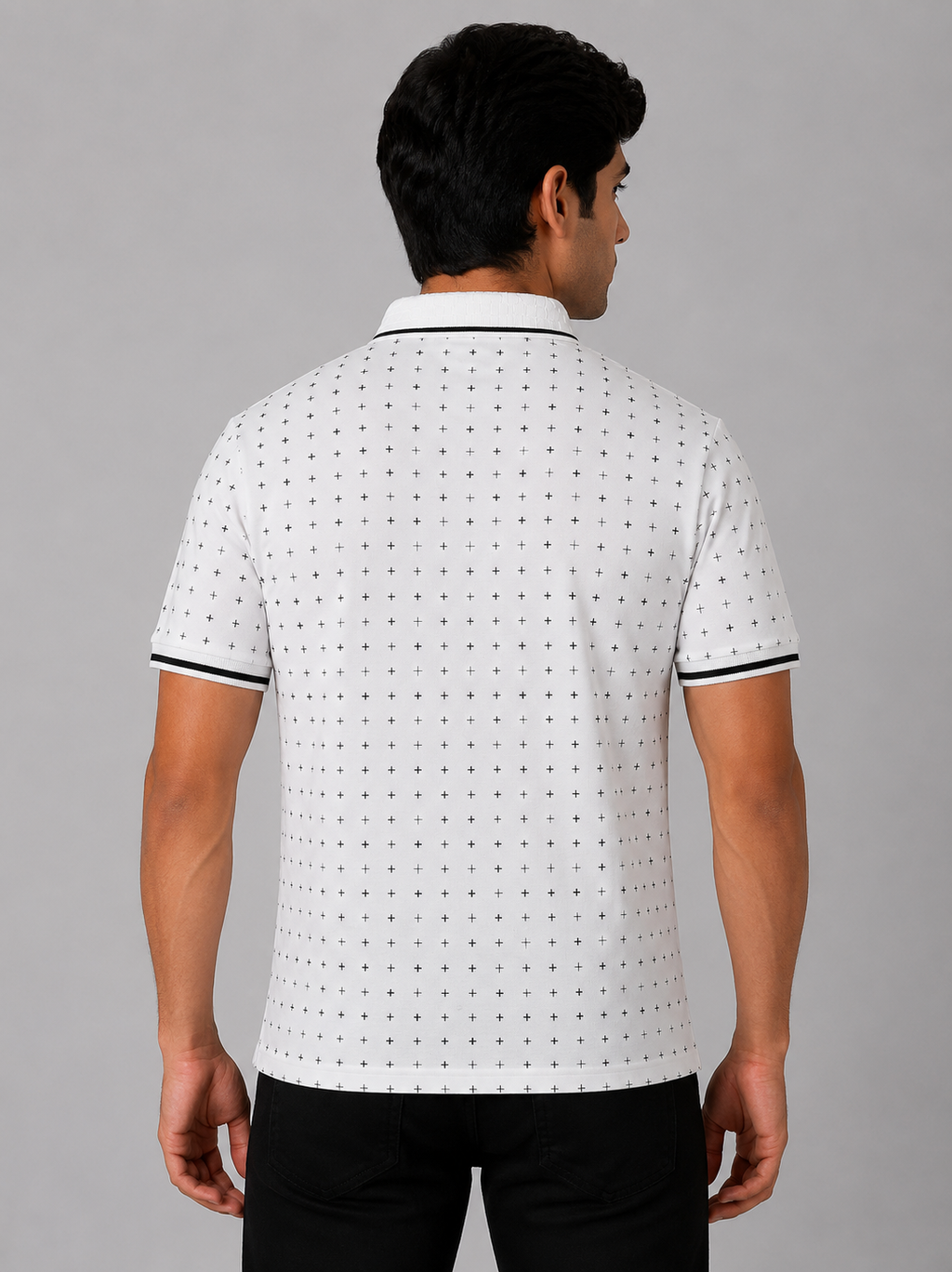 Cross Print AOP Polo
