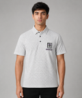 Geometric Print Polo