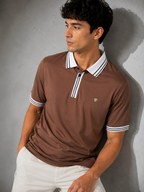 Contrast Collar Polo