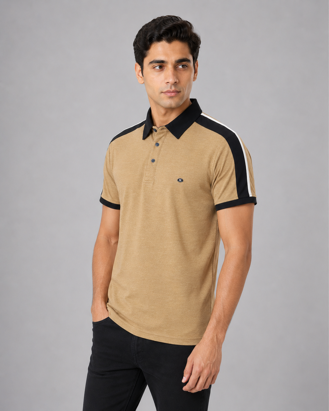 Colorblock Racer Stripe Polo