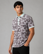 Velvet Embossed Typography Polo