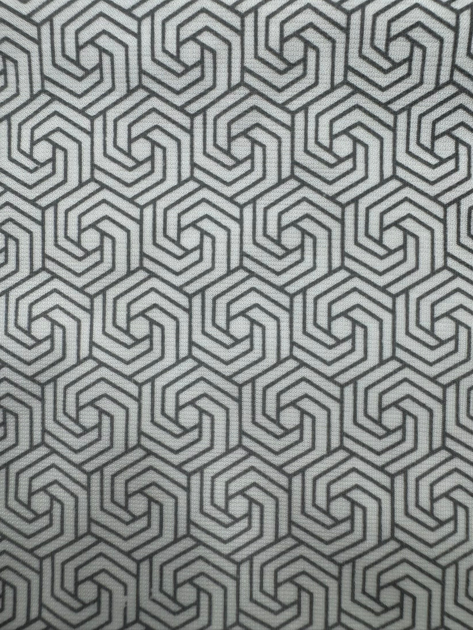 Geometric Print Polo