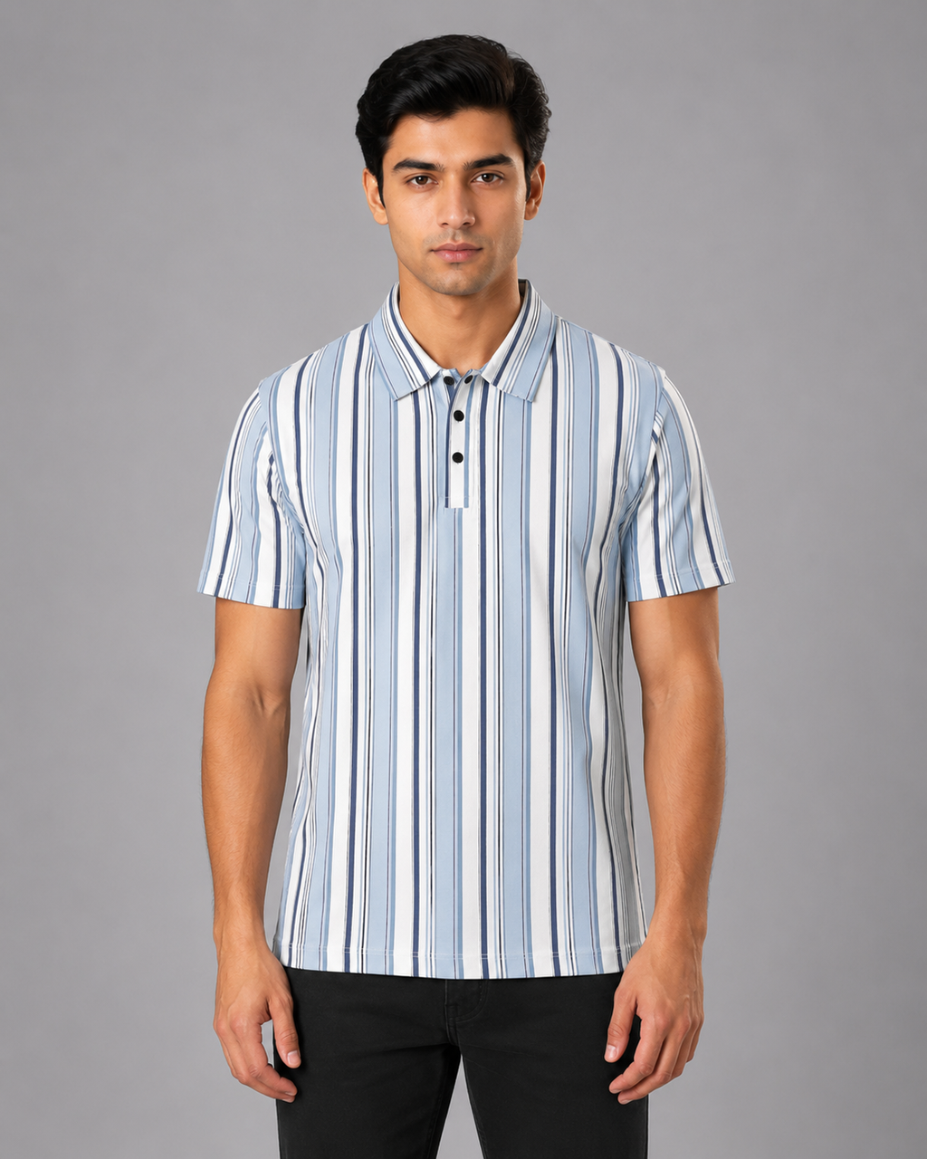 Multi-Stripe Polo