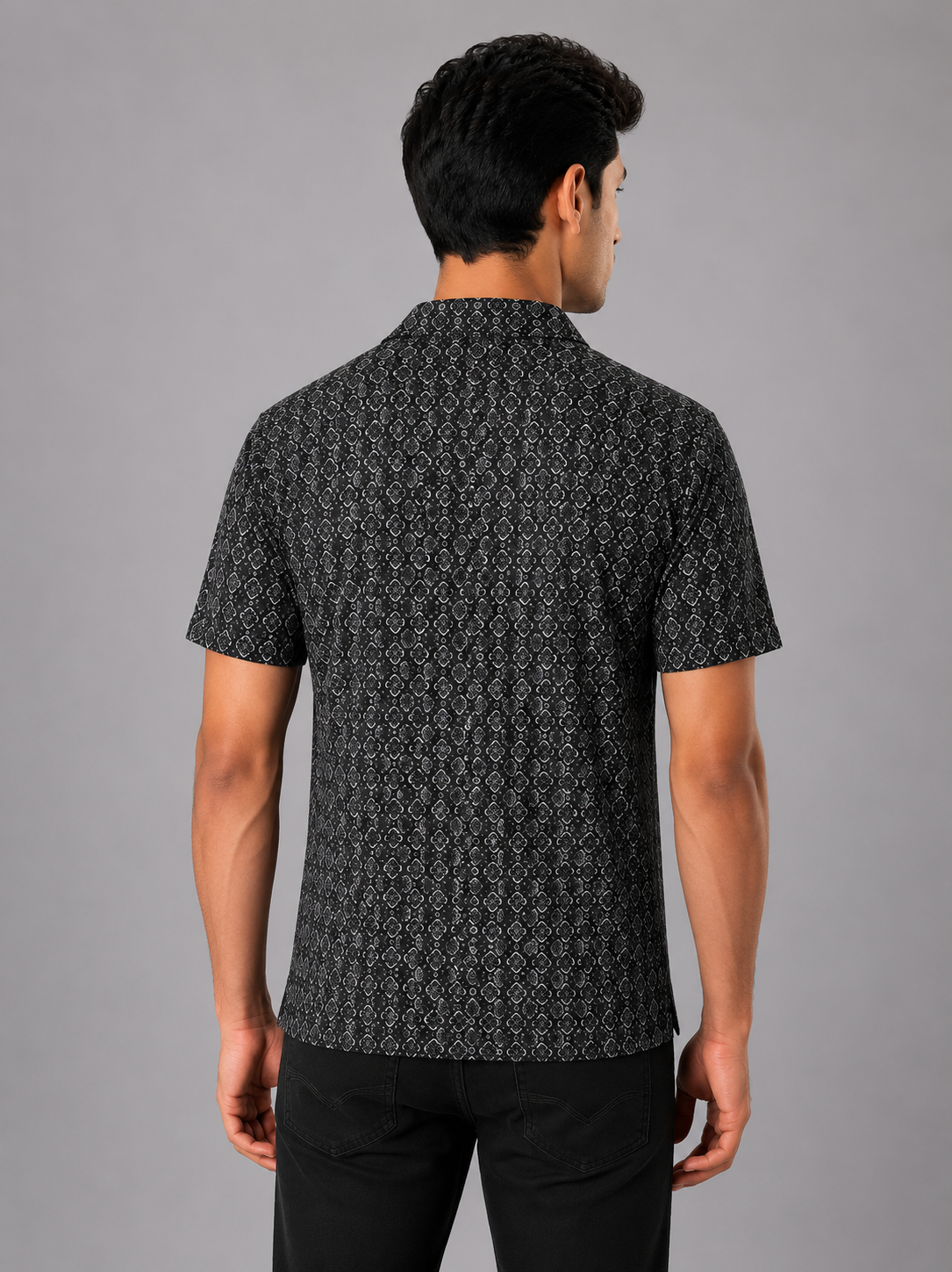Bandhani Print Polo