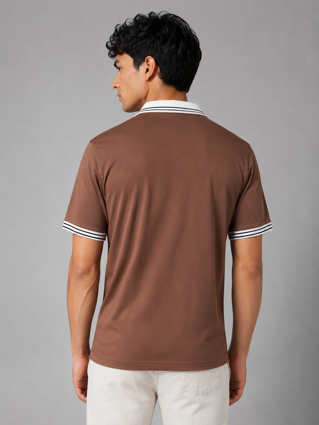 Contrast Collar Polo