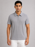 Stitchless Textured Zip-Neck Polo