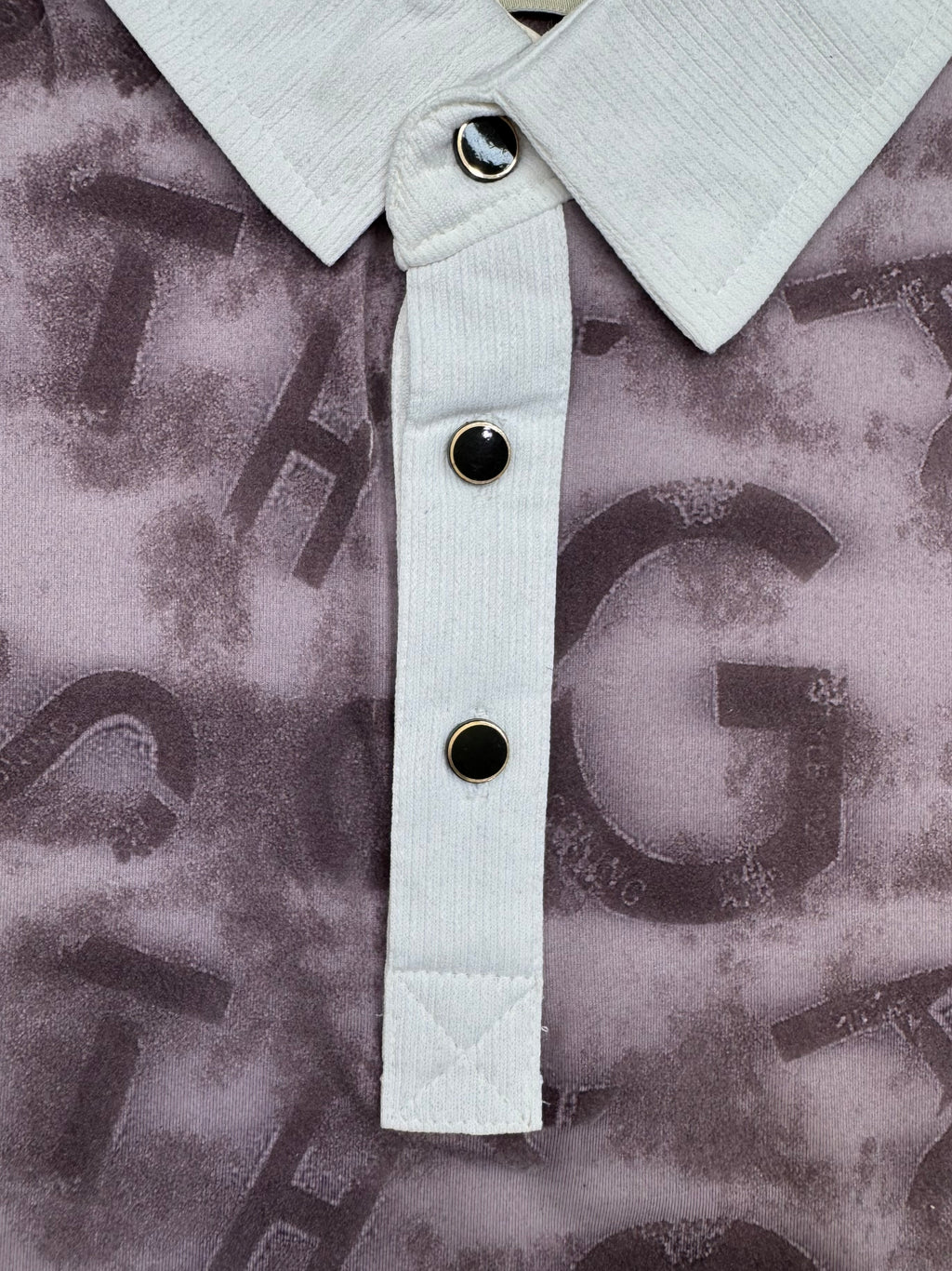 Velvet Embossed Typography Polo
