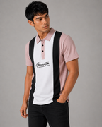 Colorblock Panel Polo