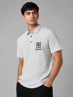Geometric Print Polo
