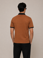 Cut & Sew Contrast Polo